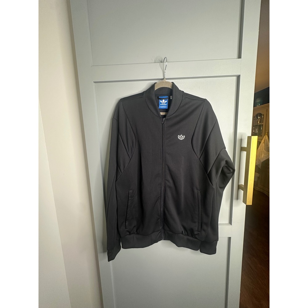 Adidas Originals Superstar Track Jacket Black Trefoil Full Zip X52369 Mens L